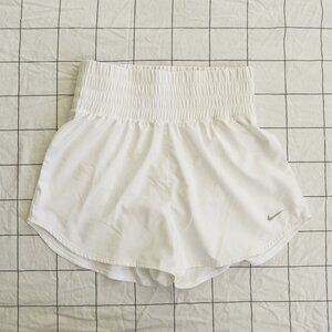 Nike Women's Dri-Fit Running Shorts in White